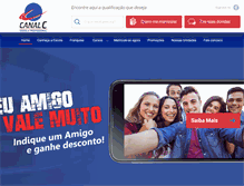 Tablet Screenshot of escolacanalc.com.br